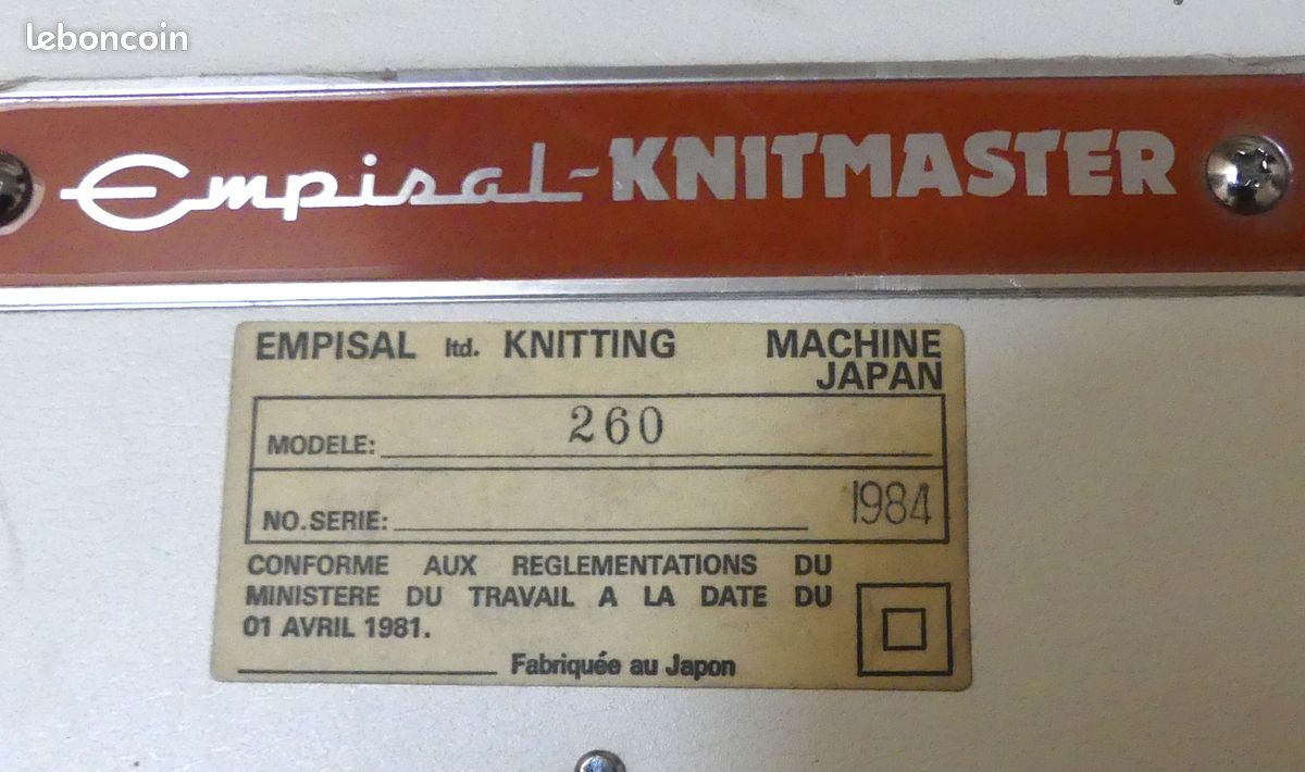 Machine a tricoter Empisal - Knitmaster (image 4)