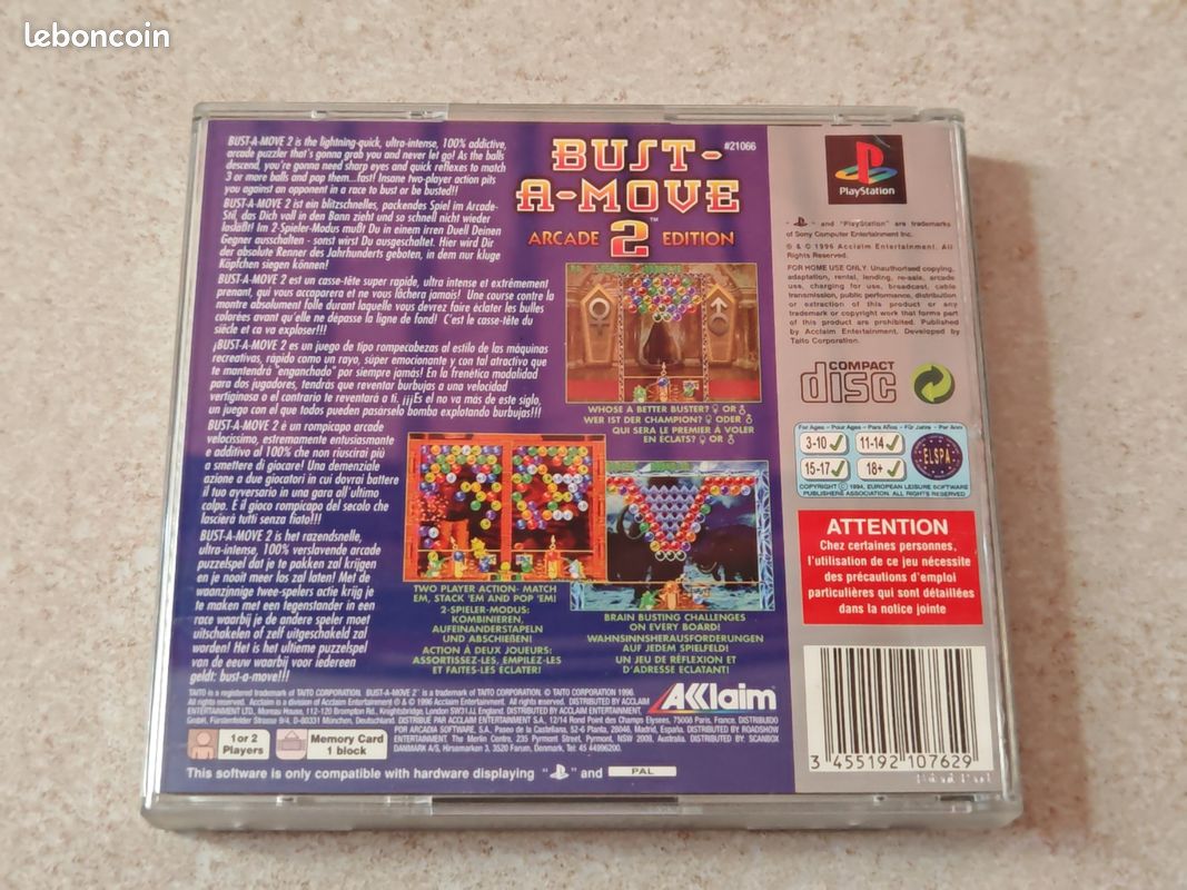 Bust a move 2 ps1 (image 2)
