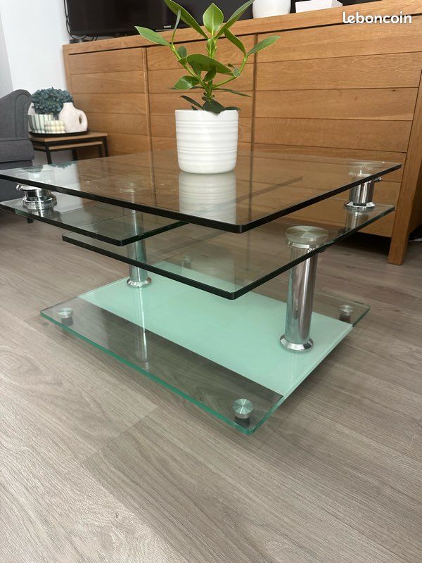 Table basse laquée sur mesure - Mobilier Les Pieds Sur La Table