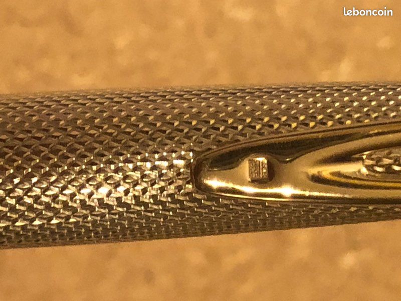 SPLENDIDE STYLO PLUME WATERMAN CF PL. OR - FINITION CROCODILE - PLUME OR 18 K