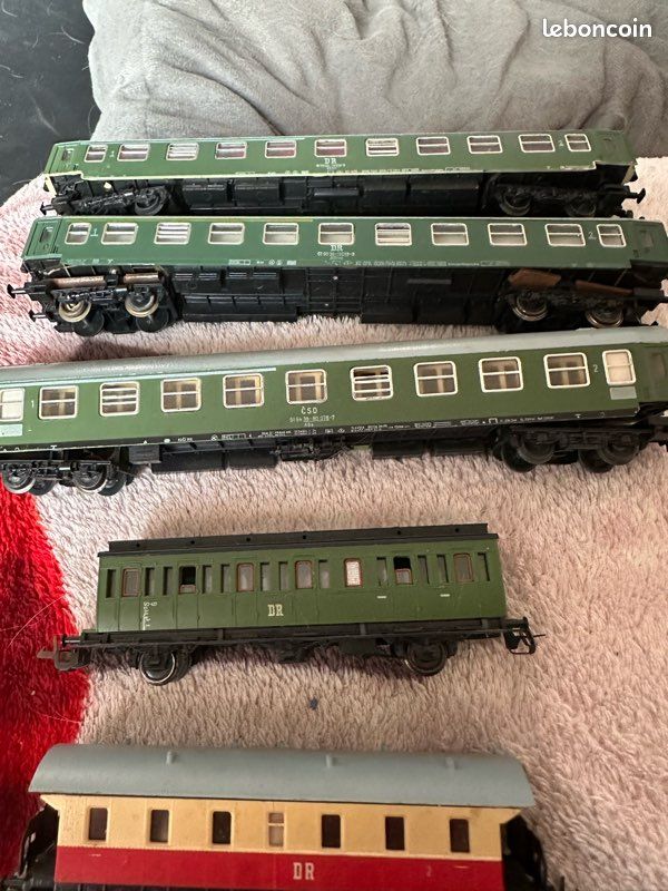 Lot De 4 Wagons échelle TT (1/120) - Occasion, Bon état