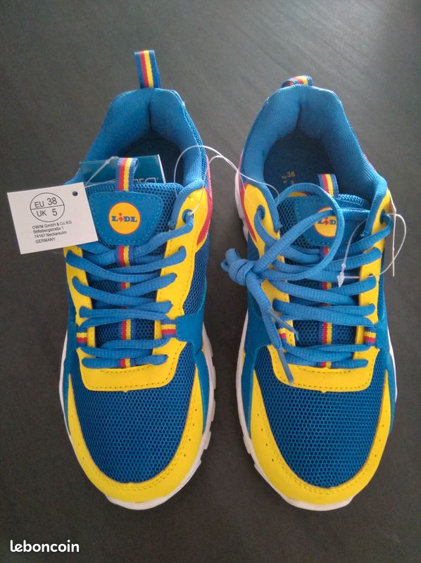 Tennis Lidl Neuves - Taille 38 EU (5 UK) - Baskets Sport Femme Multicolores