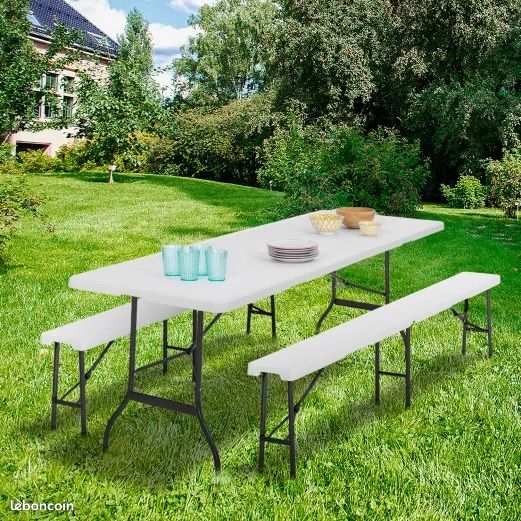 Loc table pliante blanche (image 2)
