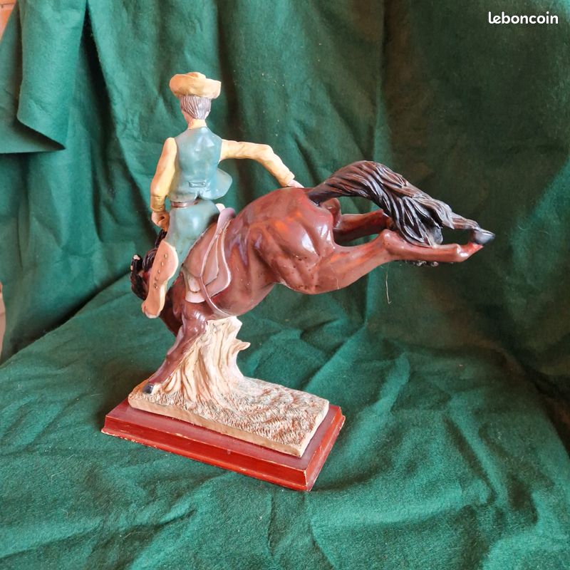 Figurine Ancienne Cow Boy DURSO En Composition - Époque Conquêtes Coloniales