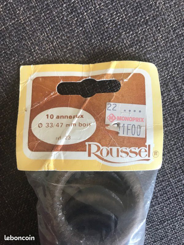 Lot de 10 anneaux en bois - Neufs (image 2)