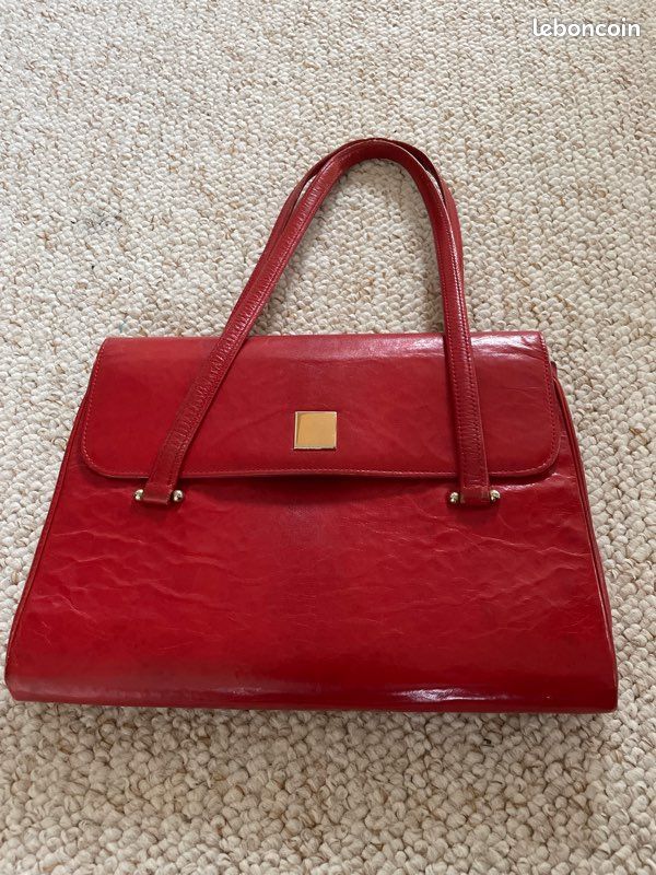 Petit sac à main cuir rouge Durer Accessoires Bagagerie