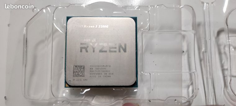 Processeur AMD Ryzen 3 2200G Avec Ventilateur - Occasion Fonctionnel