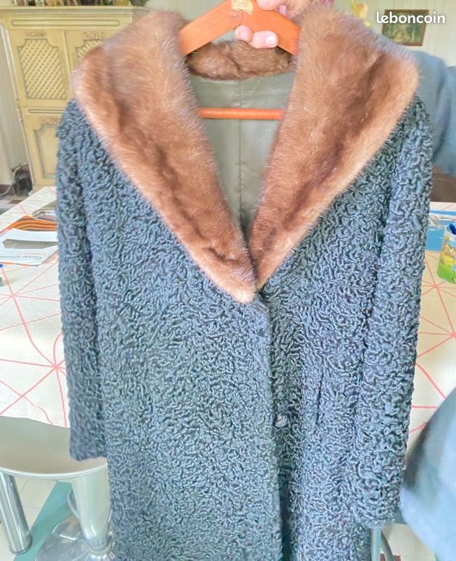 Manteau Astrakan vintage (image 1)