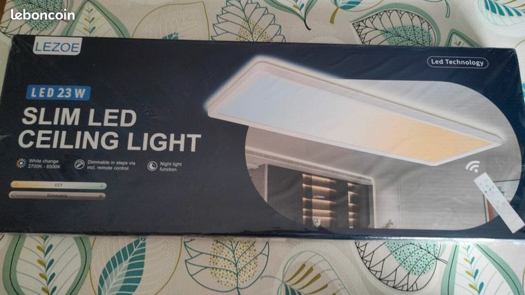 LEZOE LED-plafondlamp dimbaar met afstandsbediening