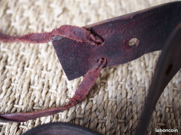 Tête De Bride Western En Cuir Pour Cheval – Décor Cœur Cuivre, Marron, Artisanat Indien