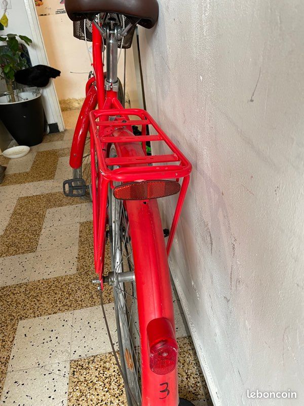 Vélo btwin occasion elops 520 rouge (image 2)