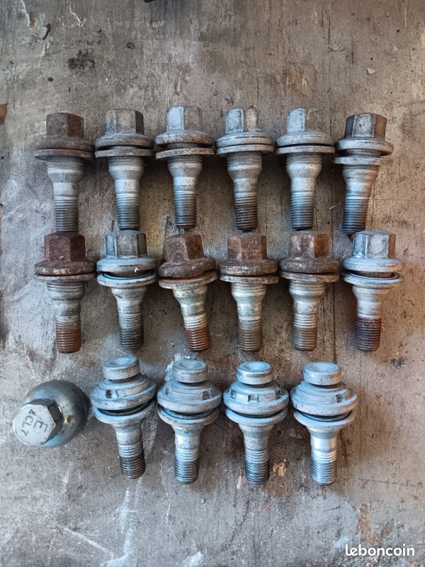 Lot de vis pour jantes alu avec antivol peugeot citroen occasion (image 1)