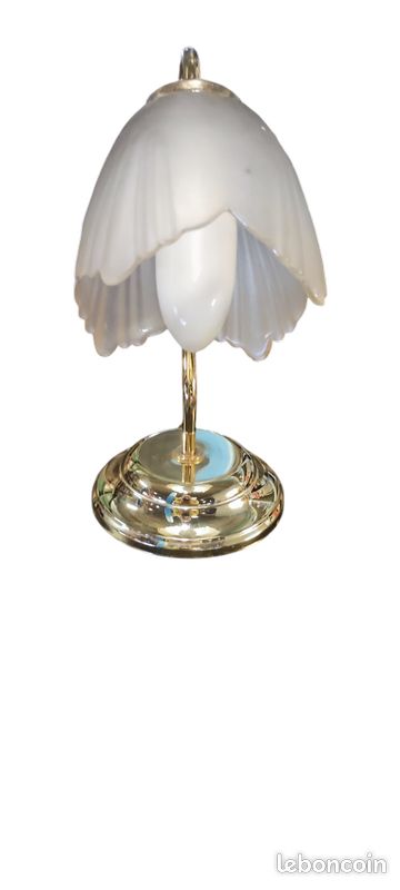 Lampe pour Table de Chevet Abat-Jour Table en Laiton Avec