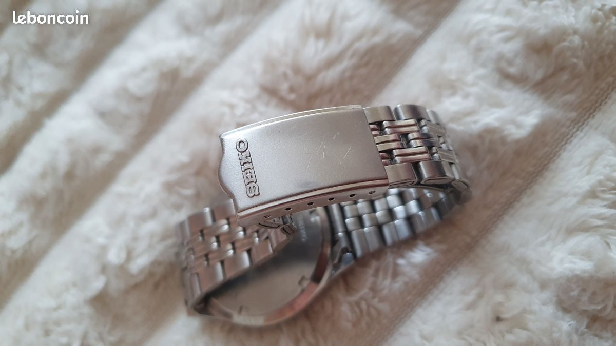 Bracelet Grand Seiko Authentique Modèle XQB070 - Largeur 18 Mm, Longueur ~13,7 Cm, Occasion Vintage