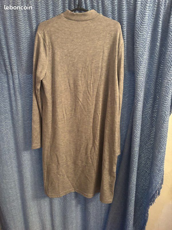 Robe unicolore shein grise taille 38 Vêtements