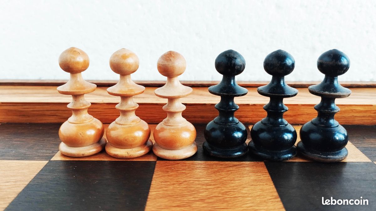 REGENCE VINTAGE JEU d'échecs regency chess set 1930/50 avec échiquier King 85 mm EUR 139,00