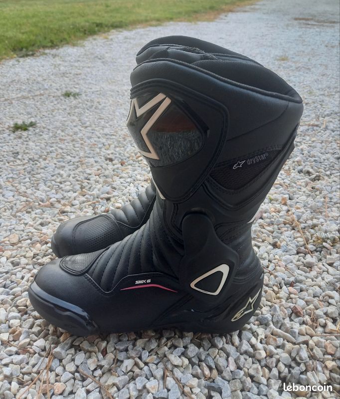 Bottes moto femme Alpinestar Stella SMX6 v2 T38 - Équipement moto