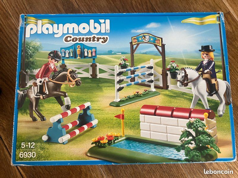 Barrière De Clôture Playmobil 6930 - Pour Parcours De Chevaux - Occasion