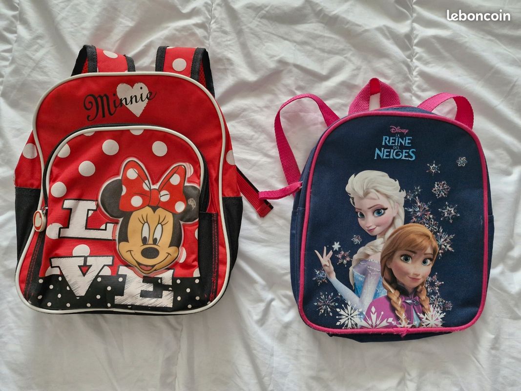 Lot de 2 sacs à dos ou cartable fille enfant (image 1)