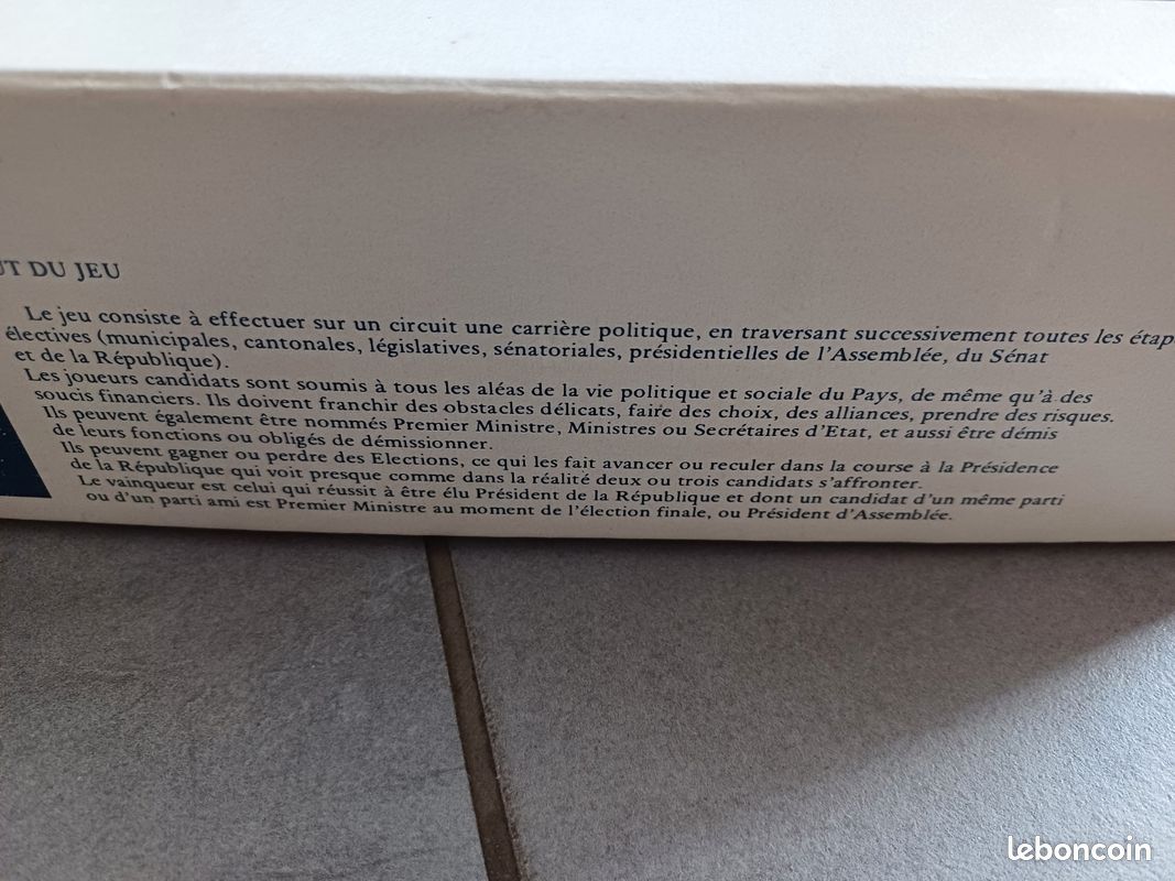 Jeu De Société Ancien Objectif Elysée - Jeux Sagittaire / Bernard Bruneau - Complet