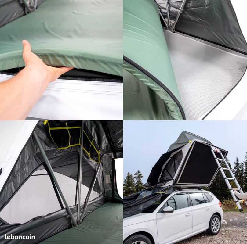 cflity camping zelt Ranch Fire Hot Tent in Pyramidenform für 4 Personen Kitchen Tents Tandem Ridge Shelter Tarp Größe:2 Zimmer