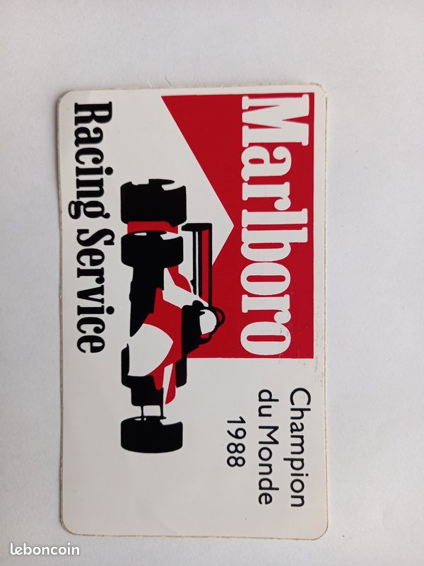 Autocollant Vintage Marlboro Championnat Voiture De Production Rouen