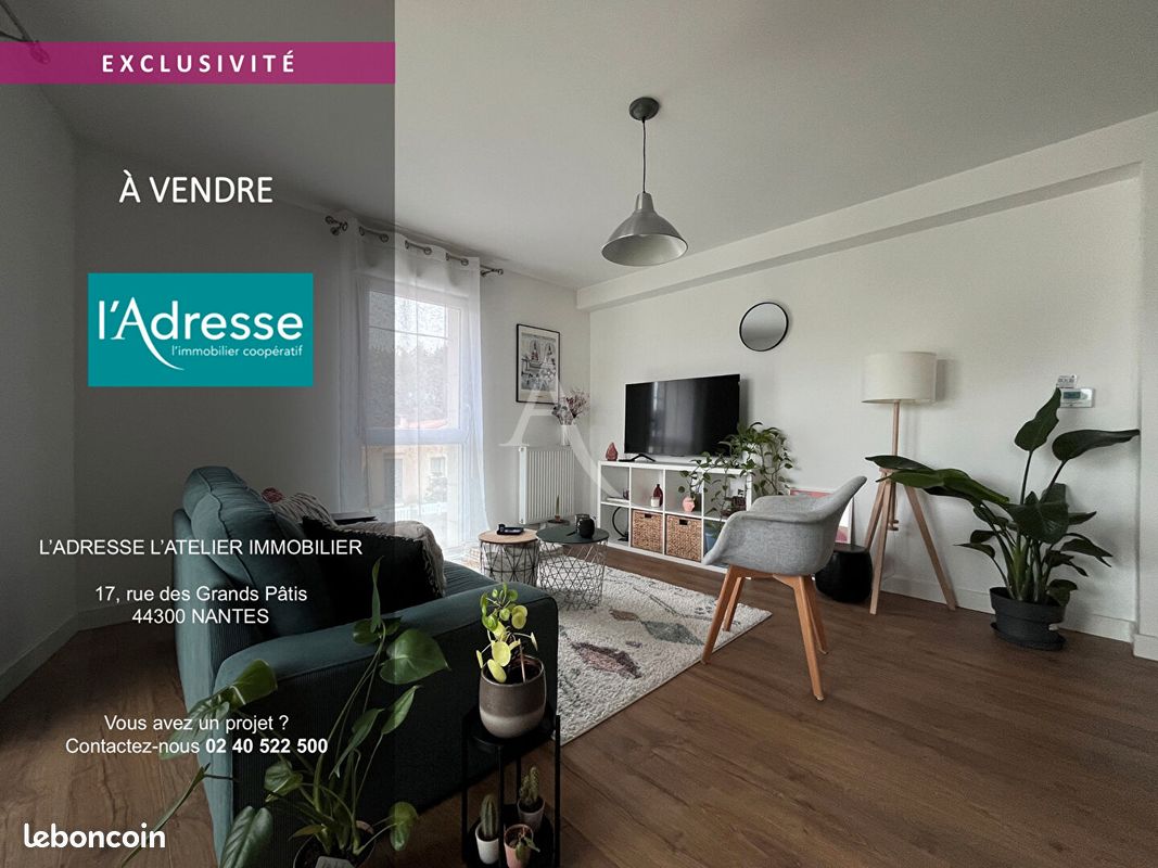Appartement 2 pièces 47 m² · à Nantes · 47 m² · 188 800 €