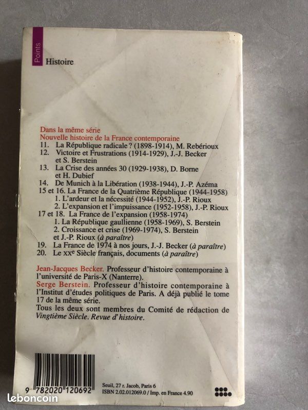 Livre histoire de France contemporaine (image 2)