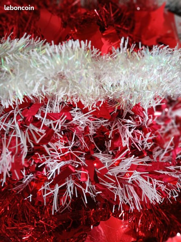 Sapin + decorations de noel rouge / blanc (image 7)