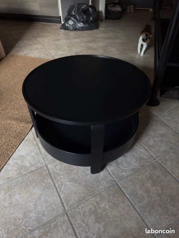 Table basse ronde noir IKEA Borgeby 70cm (image 4)