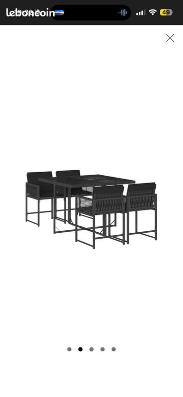 Table et chaises jardin (image 7)