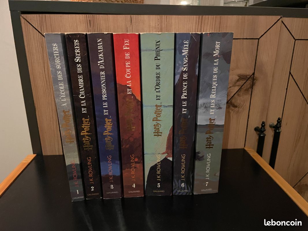 Intégrale des 7 romans Harry Potter, J.K. Rowling, collection Grand format littérature de Gallimard (image 2)