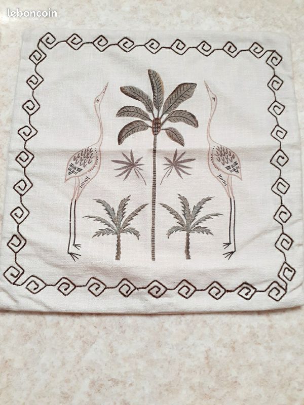 Lot housse couette Maisons du monde / palmier - oiseaux (image 3)