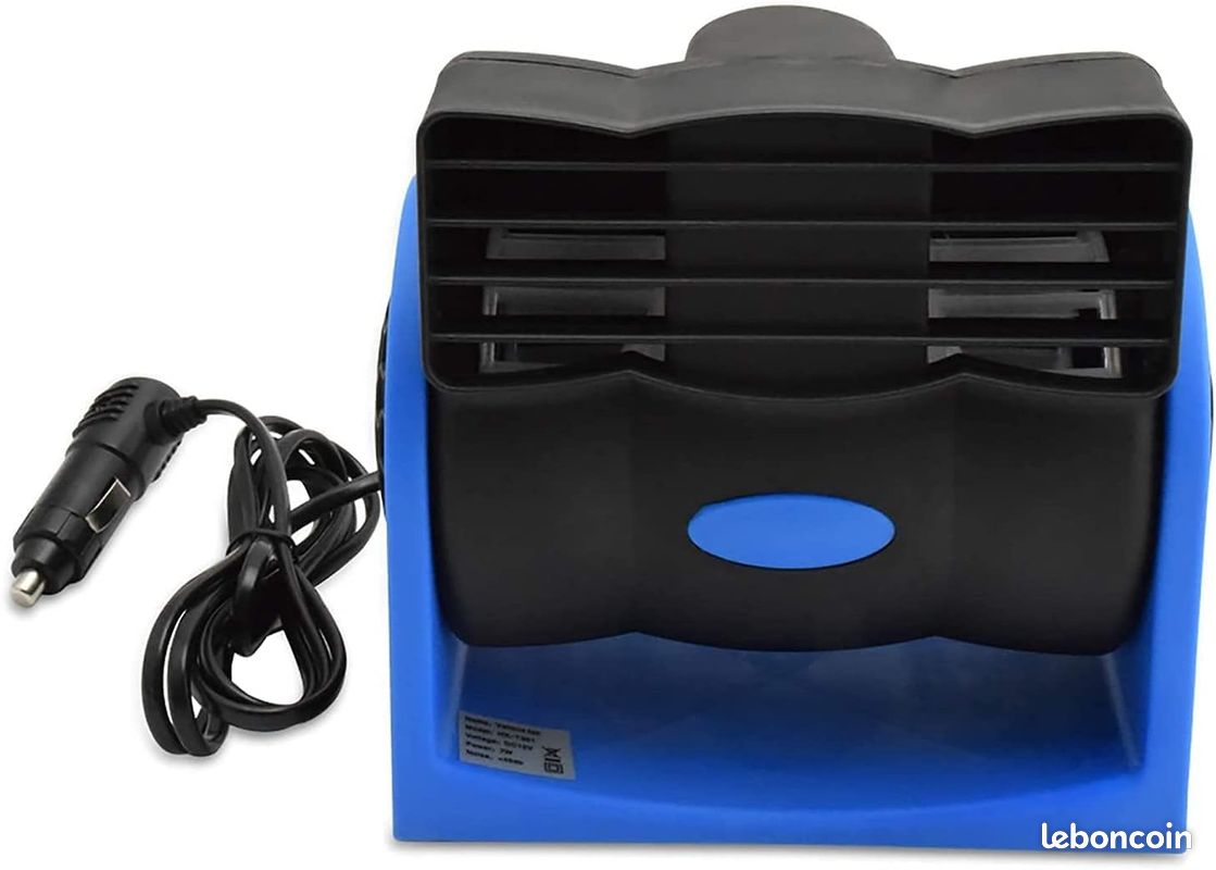 Ventilateur De Voiture 12 V, Ventilateur De Refroidissement De Voiture A Trois Tetes Prise Allume Cigare Rotation A 360 Degres 96564348