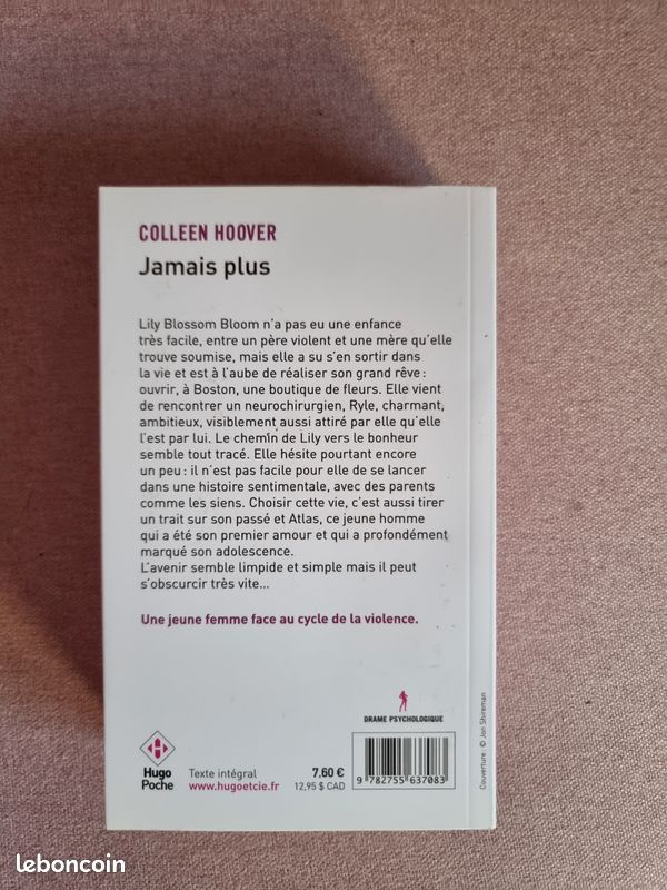 Livre Jamais plus Colleen Hoover (image 2)