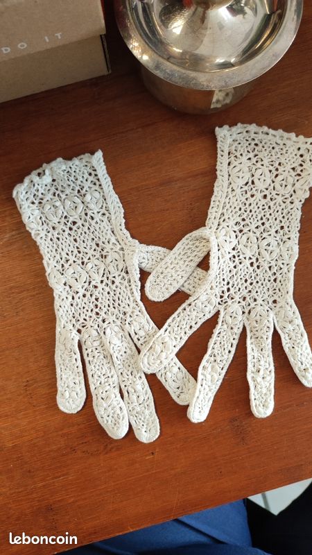 Gants vintage en dentelle (image 1)