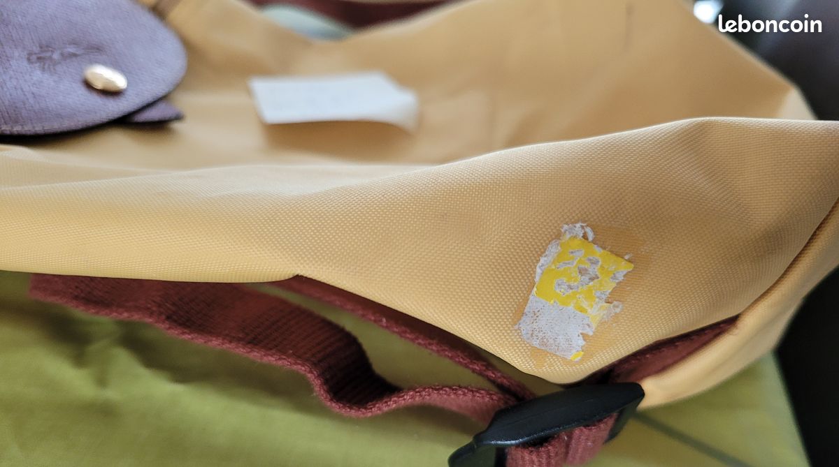 Sac à dos Longchamp – Jaune moutarde et bordeaux (image 7)