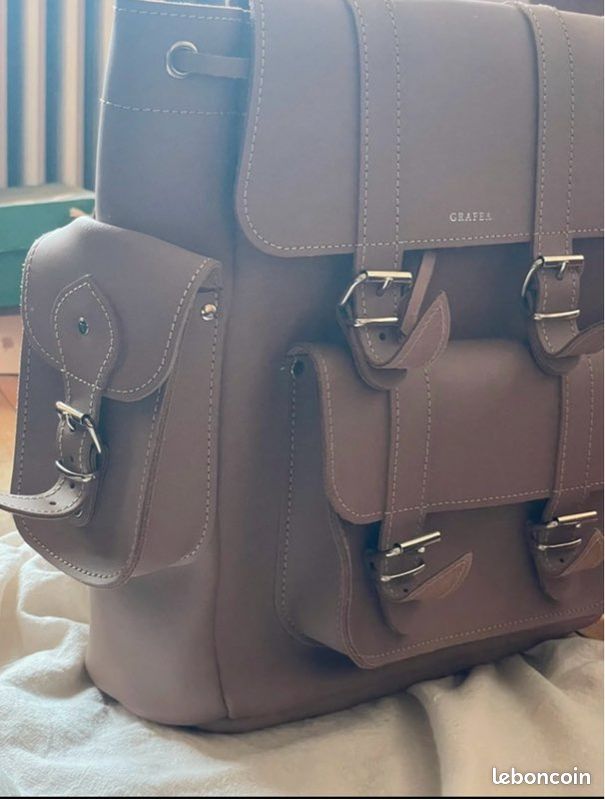 Sac à dos style Cartable Hari II Willow Cappuccino Grafea