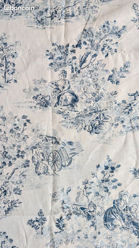 Tissus toile de jouy motifs champ70x145cm (image 4)