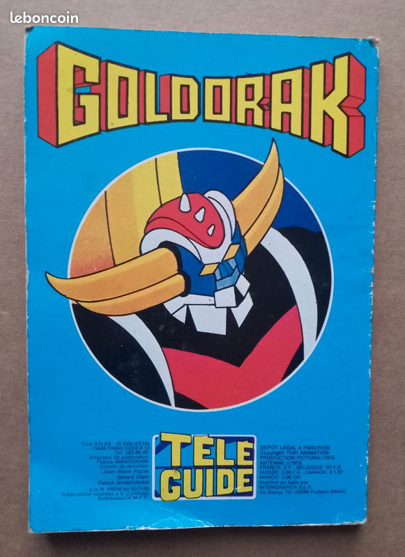 Timbres de France Car Goldorak Et Enveloppe Goldorak ser