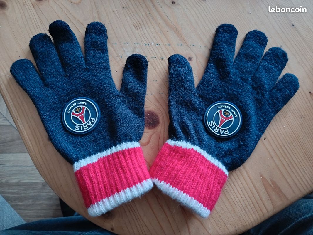 Gants PSG Enfant Paris Saint Germain | Collection Officielle - Matière Acrylique