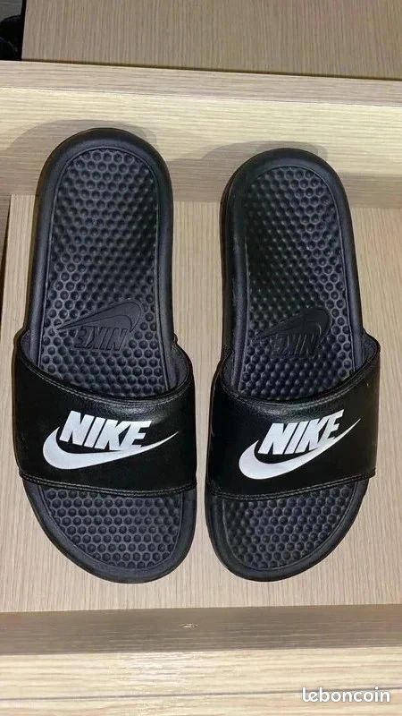 🩴 Claquette Nike Benassi JD Noir Blanc 🖤 Chaussures