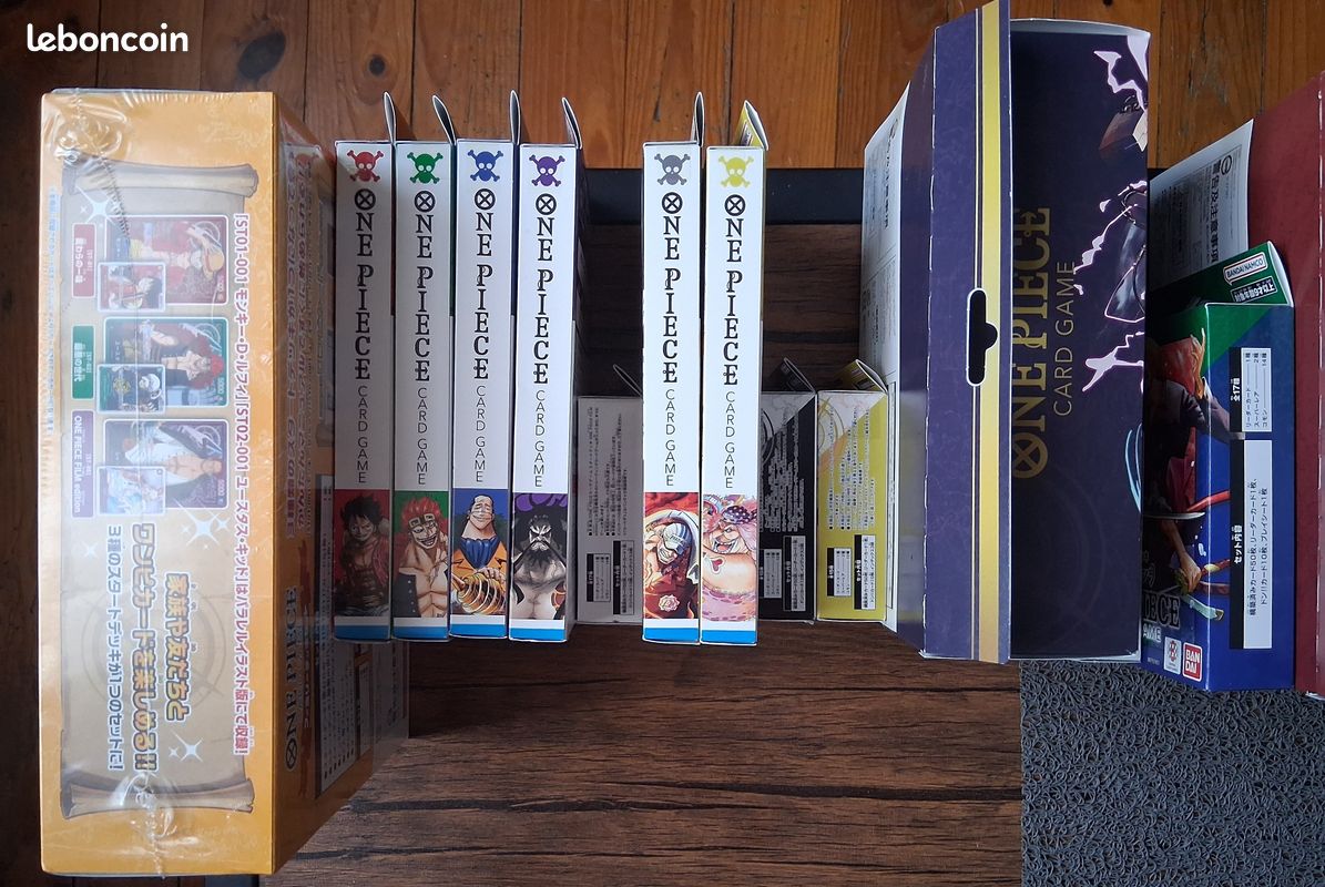 ONE PIECE CardGame, JAPONAIS : " Starter Deck ST01 a ST21 + Family Deck Set " SCELLE Lot - Collection ONE PIECE CardGame, JAPONAIS : " Starter Deck ST01 a ST21 + Family Deck Set " SCELLE Lot - Collection