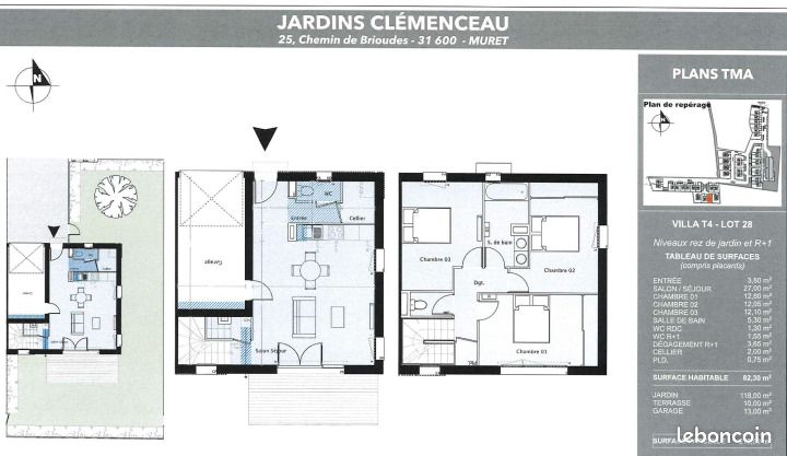 Maison 4 pièces 82 m² · à Muret · 82 m² · 930 €/mois