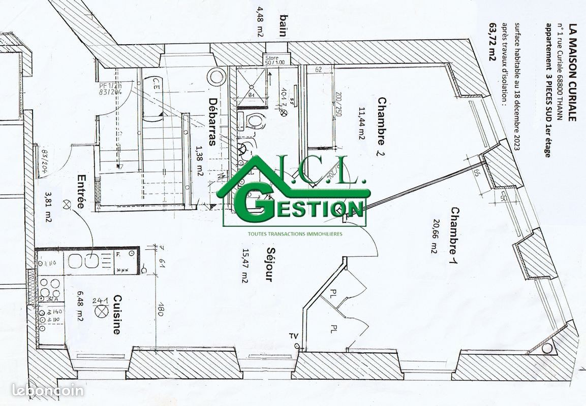 Appartement 3 pièces 64 m² (image 7)