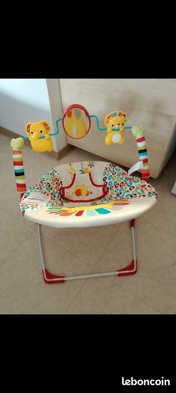 Bright Starts Siège Transat Learn To Sit 2 Positions - Siège Bébé Évolutif Avec Jouets, Purple Paradise, 4-12 Mois