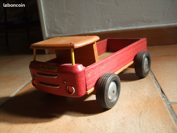 jouet grue en bois Déjou vintage années 60