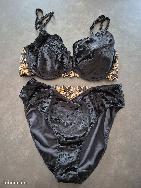 Ensemble Soutien-gorge 100C et culotte T46 BARBARA (image 1)