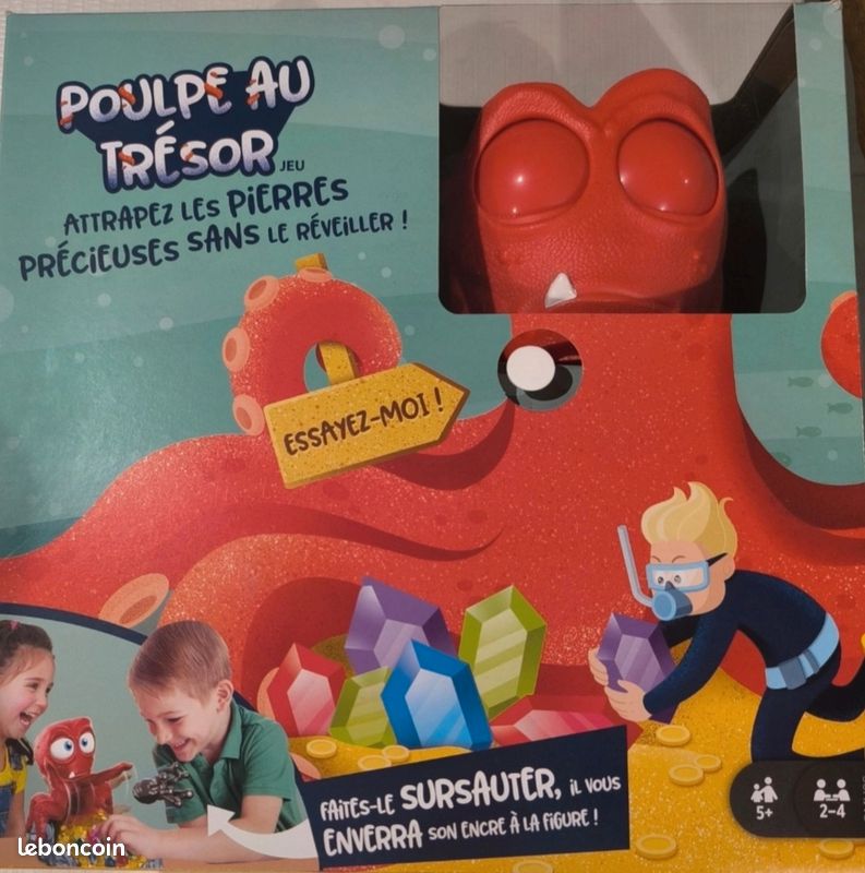Mattel Games Poulpe au Trésor, jeu de société pour enfants à partir de 5 ans, version allemande, GRF96 Mattel Games Poulpe au Trésor, jeu de société pour enfants à partir de 5 ans, version allemande, GRF96