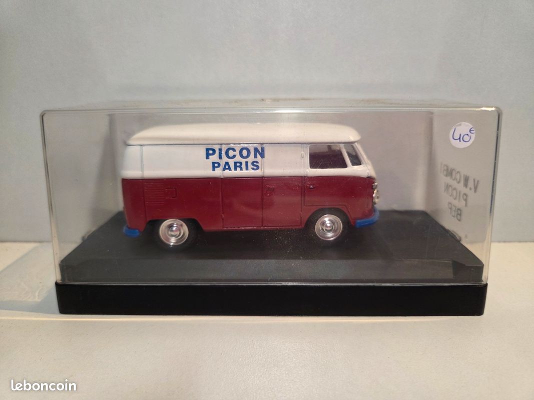 Miniature Solido 1/43 VW Combi - Véhicule Commercial Multicolore - Neuf